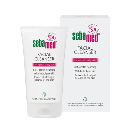 پاک کننده ملایم پوست های نرمال تا خشک سبامد Sebamed Sensitive Skin Gentle Easy Cleanser for Normal to Dry Skin 150ml