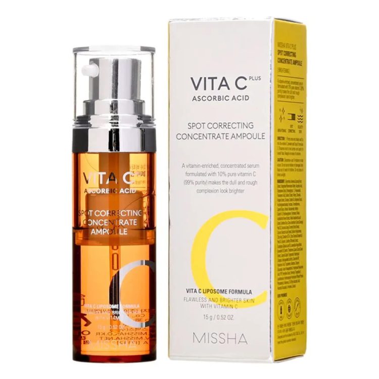 آمپول کنسانتره اصلاح کننده ویتا سی پلاس میشا Missha Vita C Plus Spot Correcting Concentrate Ampoule