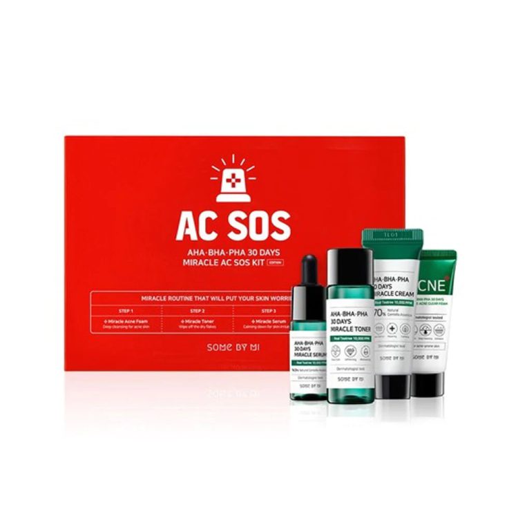 کیت مراقبت پوستی 30 روزه میراکل سام بای می Some By Mi AHA BHA PHA 30 Days Miracle AC SOS Kit