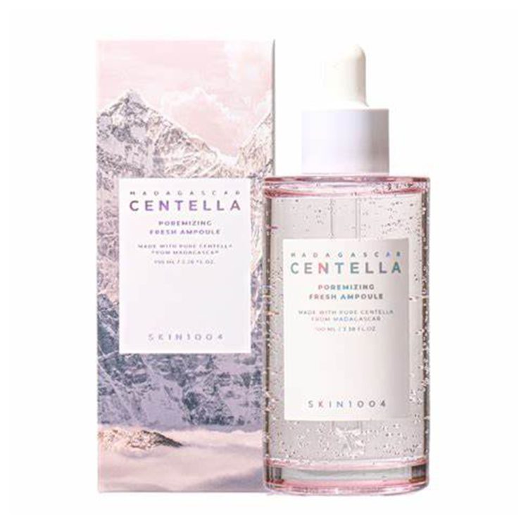 آمپول کوچک کننده و از بین برنده منافذ ماداگاسکار سنتلا اسکین 1004 SKIN1004 Madagascar Centella Poremizing Fresh Ampoule