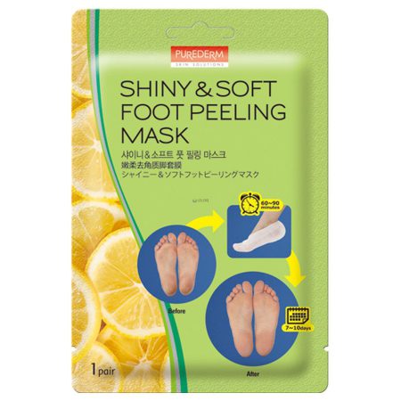 ماسک لایه بردار و نرم کننده پا پیوردرم SHINY& SOFT FOOT PEELING MASK