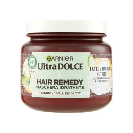ماسک مو آبرسان شیر بادام آگاوه Garnier Ultra Dolce Hair Remedy Maschera Idratante Latte di Mandorla Almond Milk Agave Hair Mask