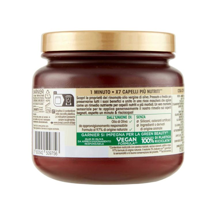 ماسک موی مغذی روغن زیتون Garnier Ultra Dolce Hair Remedy Maschera Nutrizione Estrema Oliva Mitica Olive Hair Mask