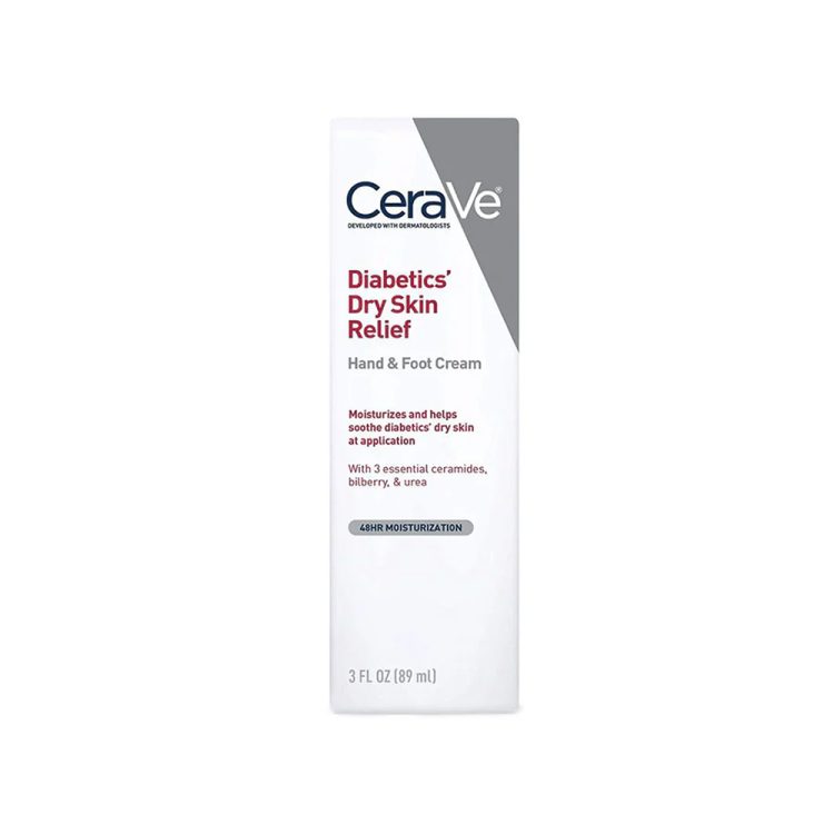 کرم دست و پا پوست خشک افراد دیابتی سراوی Cerave Diabetics Dry Skin Relief Hand and; Foot Cream