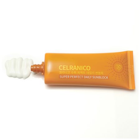 کرم ضد آفتاب فلوئید بی رنگ سلرانیکو Celranico Super Perfect Daily Sunblock SPF50