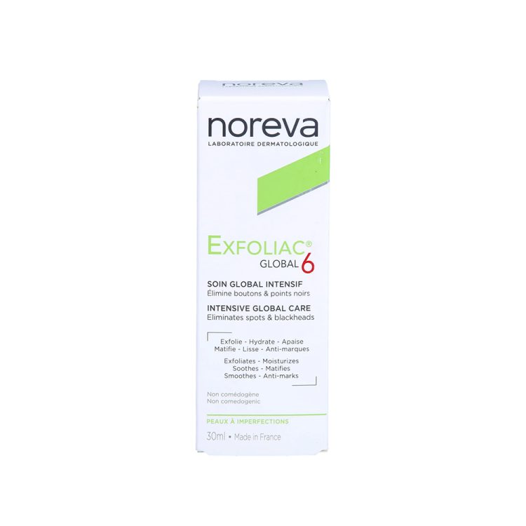 کرم ضد جوش گلوبال 6 اکسفولیاک نوروا Noreva Exfoliac Global 6 Cream