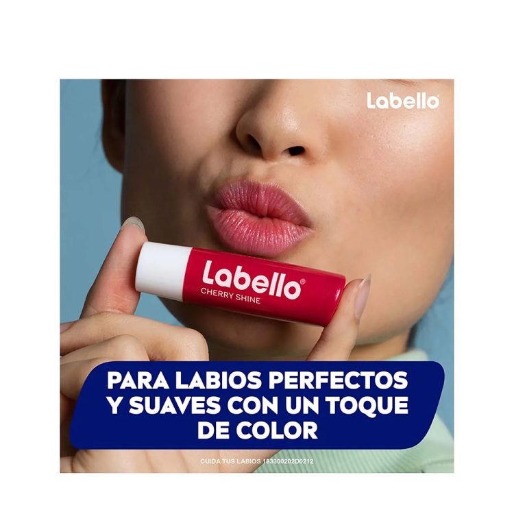 بالم لب مرطوب کننده گیلاس لابلو Labello Cherry Shine Lip Care Balm