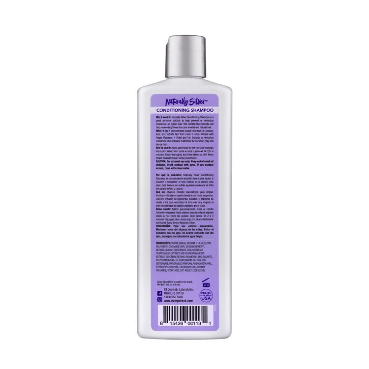 شامپو حالت دهنده مو نقره ای اوری استرند Every Strand Naturally Silver Conditioning Shampoo