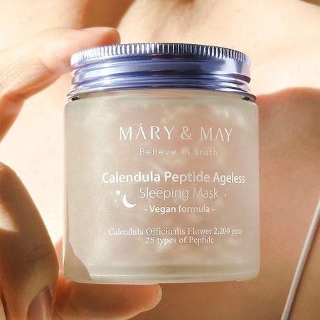 ماسک خواب جوانساز تسکین دهنده پپتید عصاره کالاندولا مری اند می Mary & May Calendula Peptide Ageless Sleeping Mask