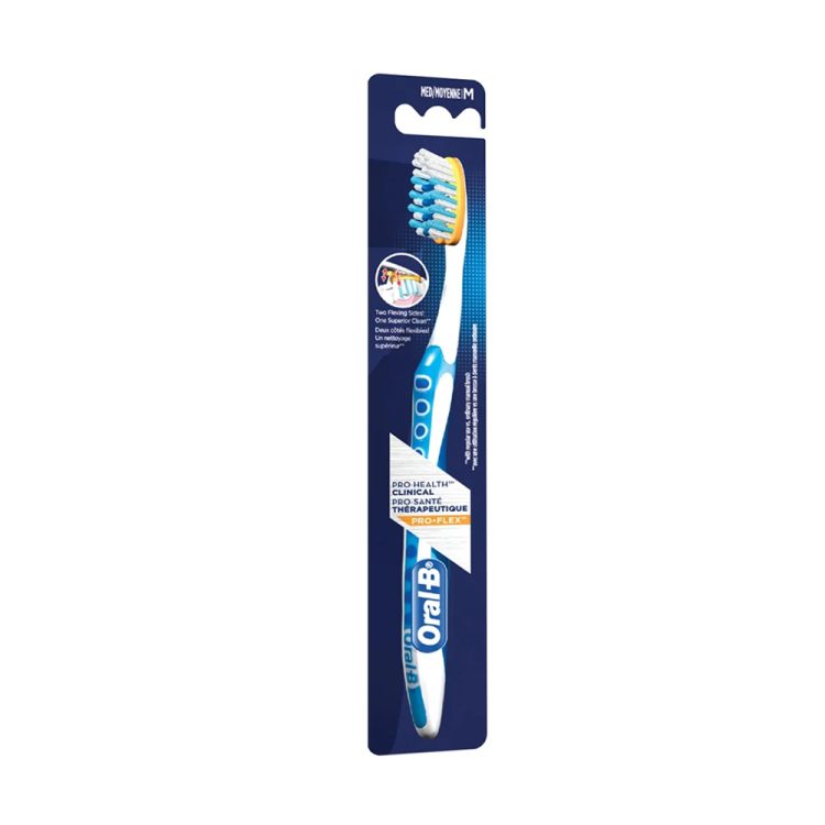 مسواک اورال بی دستی انعطاف‌پذیری تمیزی بالا Oral B Pro-Health Clinical Pro-Flex Manual Toothbrush