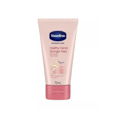 کرم تقویت کننده دست و ناخن کراتین وازلین Vaseline healthy hands stronger nails with keratin hand cream