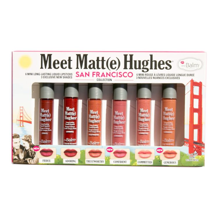 ست مینی رژلب مایع د بالم theBalm Meet Matt(e) Hughes® San Francisco liquid matte lipstick