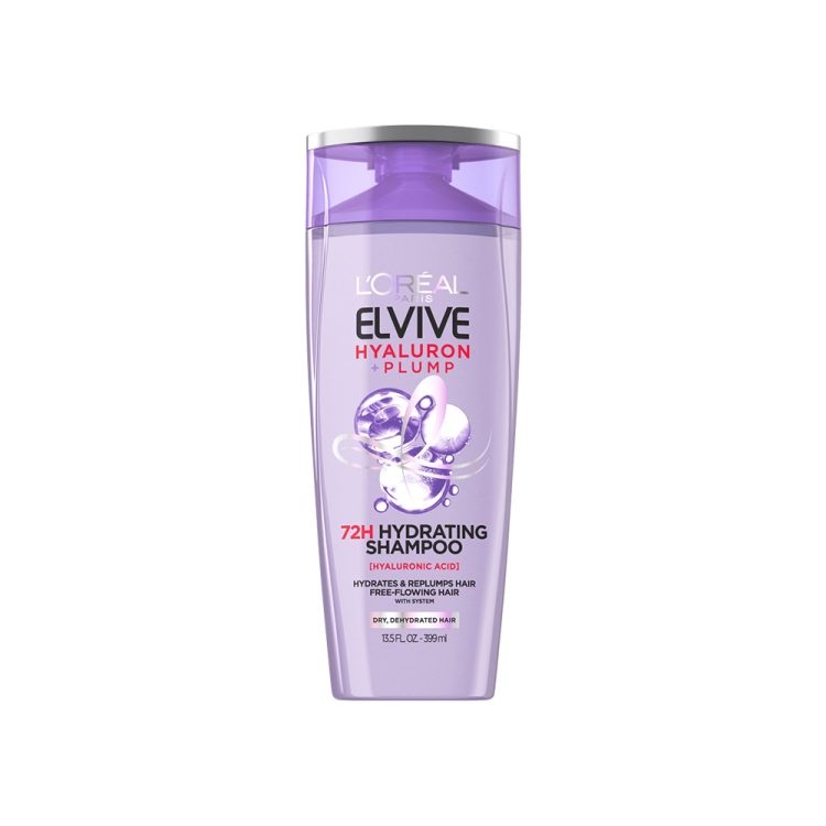 شامپو مرطوب کننده 72 ساعته الویو هیالورون لورال L'oreal Elvive Hyaluron 72H Moisture Filling Shampoo